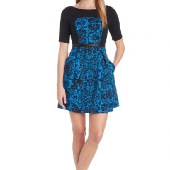 NWT Plenty by Tracy Reese Fit & Flare Dress Size 8 - Picture 2 of 14